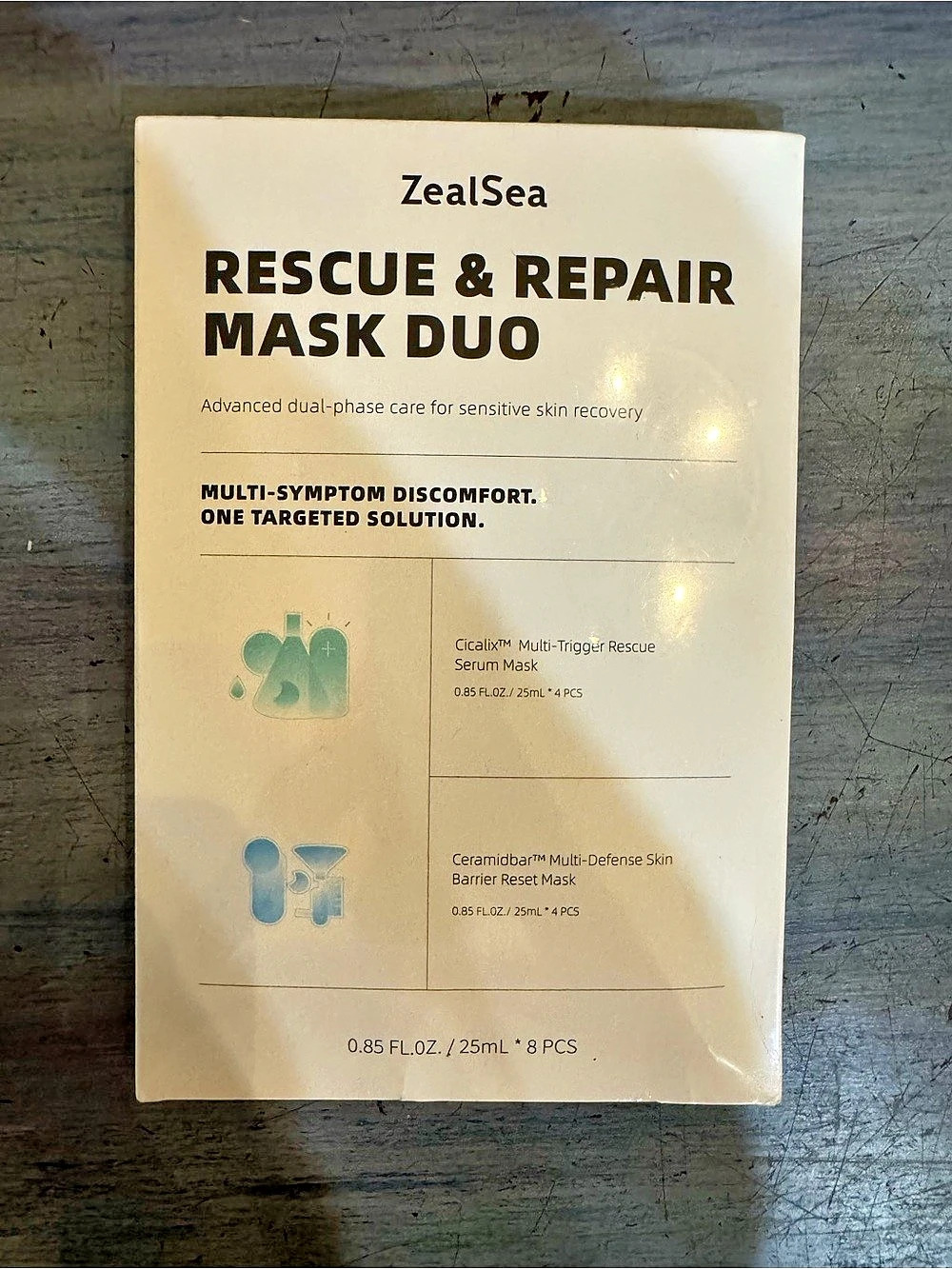 ZealSea Rescue & Repair Mask Duo Facial Sheet Mask Duo NWT